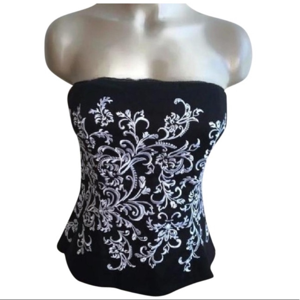 White House Black Market Tube Top Black